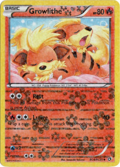 ガーディ シャイニーコレクション 海外版 英語版 Growlithe - RC4/RC25