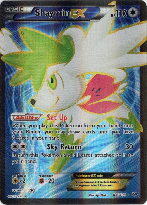 シェイミEX SR 海外版 英語版 Shaymin EX - 106/108 -【Card Chicken】
