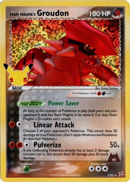 マグマ団のグラードン 海外版 英語版 25th Team Magma's Groudon - 9