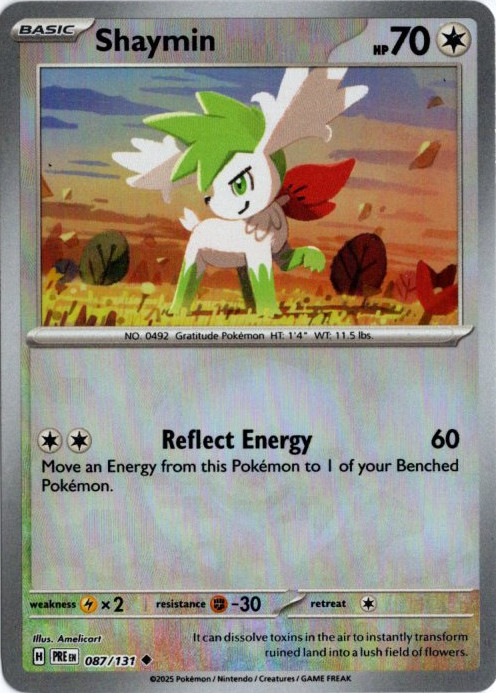 シェイミ 海外版 英語版 モンスターボールミラー Shaymin - 087/131