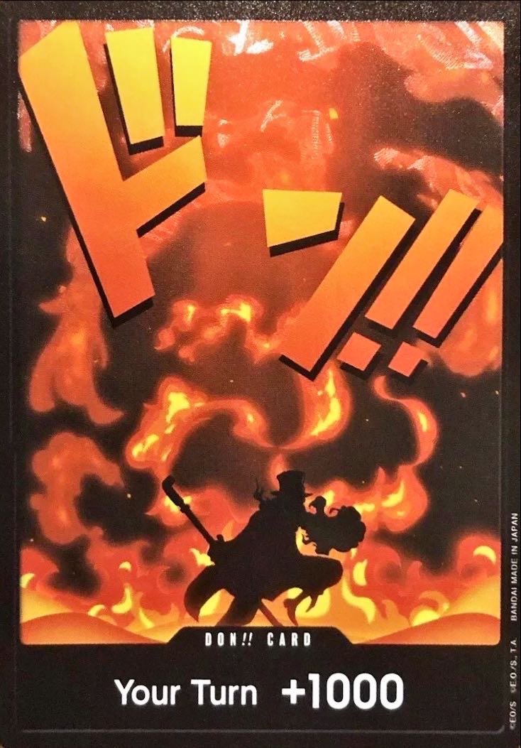 ドン!!カード(英語版/影絵/オレンジ文字/サボ)【-】{-} - カード