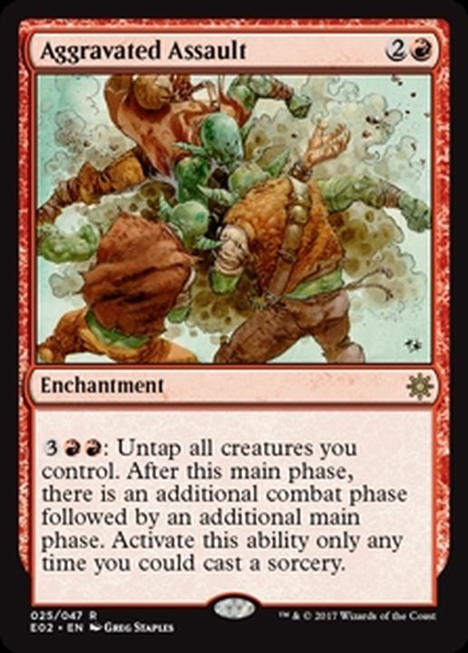 PLD]追い討ち/Aggravated Assault《英語》【Explorers of Ixalan】