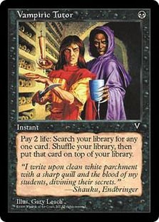 吸血の教示者/Vampiric Tutor《英語》【VIS】