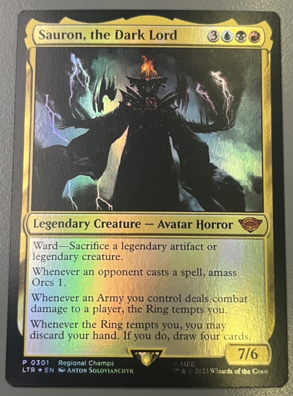 FOIL)(0301)冥王、サウロン/Sauron, the Dark Lord《英語》【LTR】