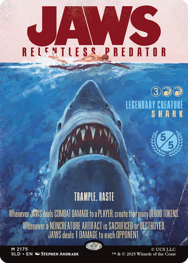 FOIL)(2175)Jaws, Relentless Predator《英語》【SLD】