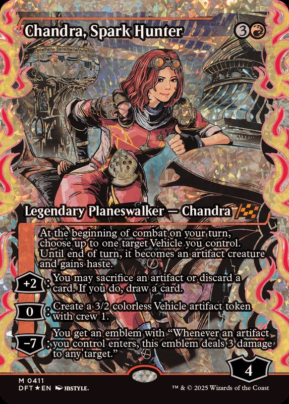 フラクチャーFOIL)灯を追う者、チャンドラ/Chandra, Spark Hunter