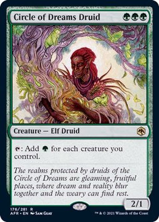 FOIL)夢の円環のドルイド/Circle of Dreams Druid《英語》【AFR】