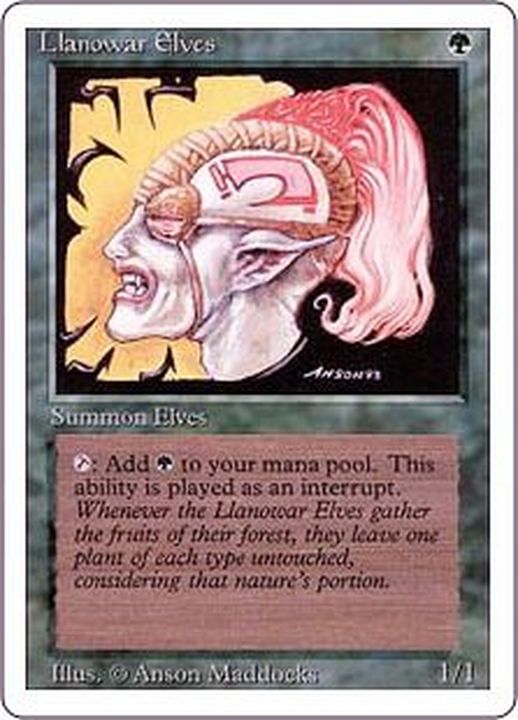 ラノワールのエルフ/Llanowar Elves《英語》【3ED】