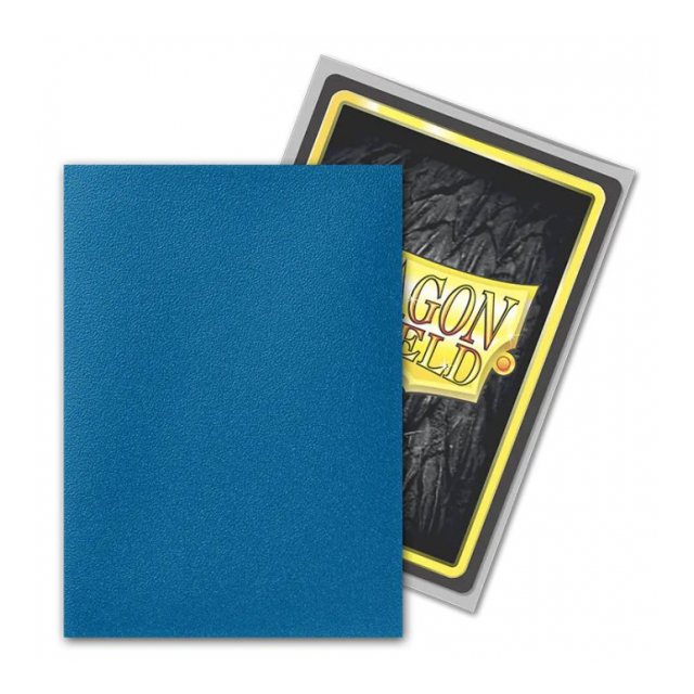 ドラゴンシールドデュアルマット(ブルーシルバー) 100枚 (66×91