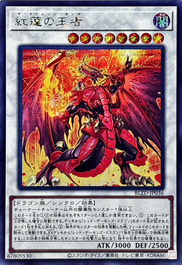 レッドデーモン デッキ パーツ 汎用 紅蓮の王者 霊王の波動 レッド