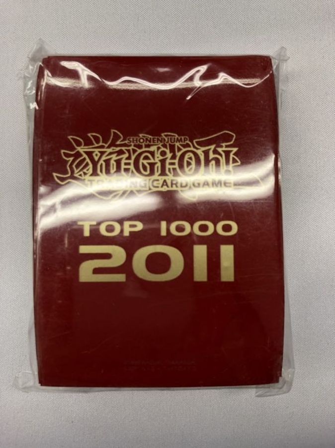 スリーブ『TOP1000赤』80枚入り【-】{-}《スリーブ》