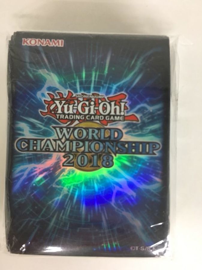 状態A-〕スリーブ『WCS2018青』100枚入り【-】{-}《スリーブ》