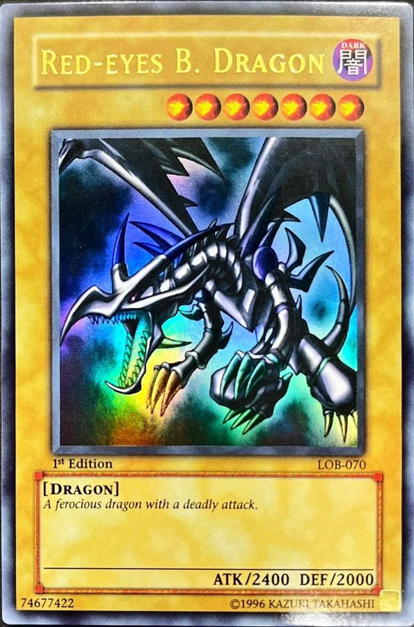 状態A-〕☆旧アジア☆真紅眼の黒竜【ウルトラ】{LOB-070}《モンスター》