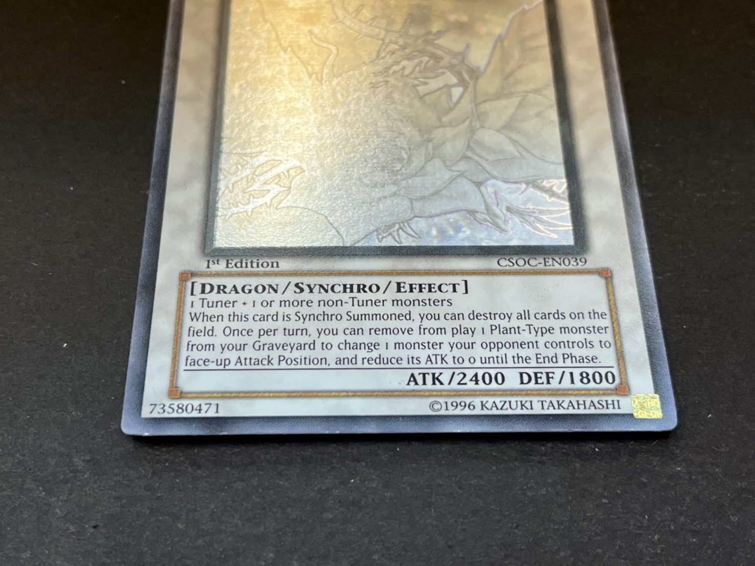 状態B〕☆英語版☆ブラックローズドラゴン【ホログラフィック】{CSOC