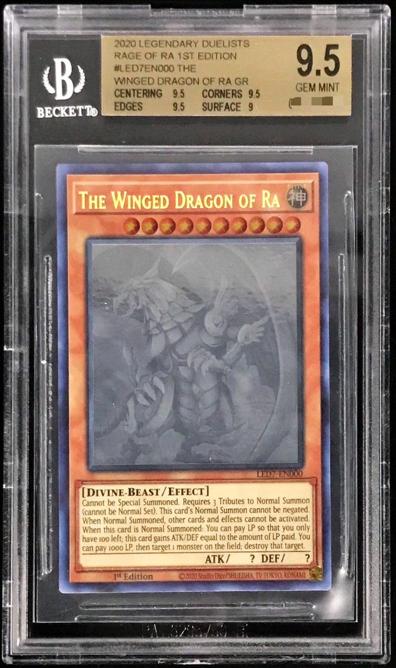 BGS9.5鑑定済〕☆英語版☆ラーの翼神竜【ゴーストレア】{LED7-EN007