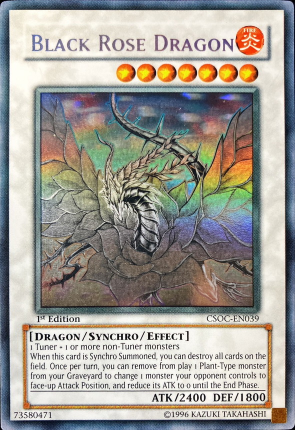 状態B〕☆英語版☆ブラックローズドラゴン【ゴーストレア】{CSOC-EN039