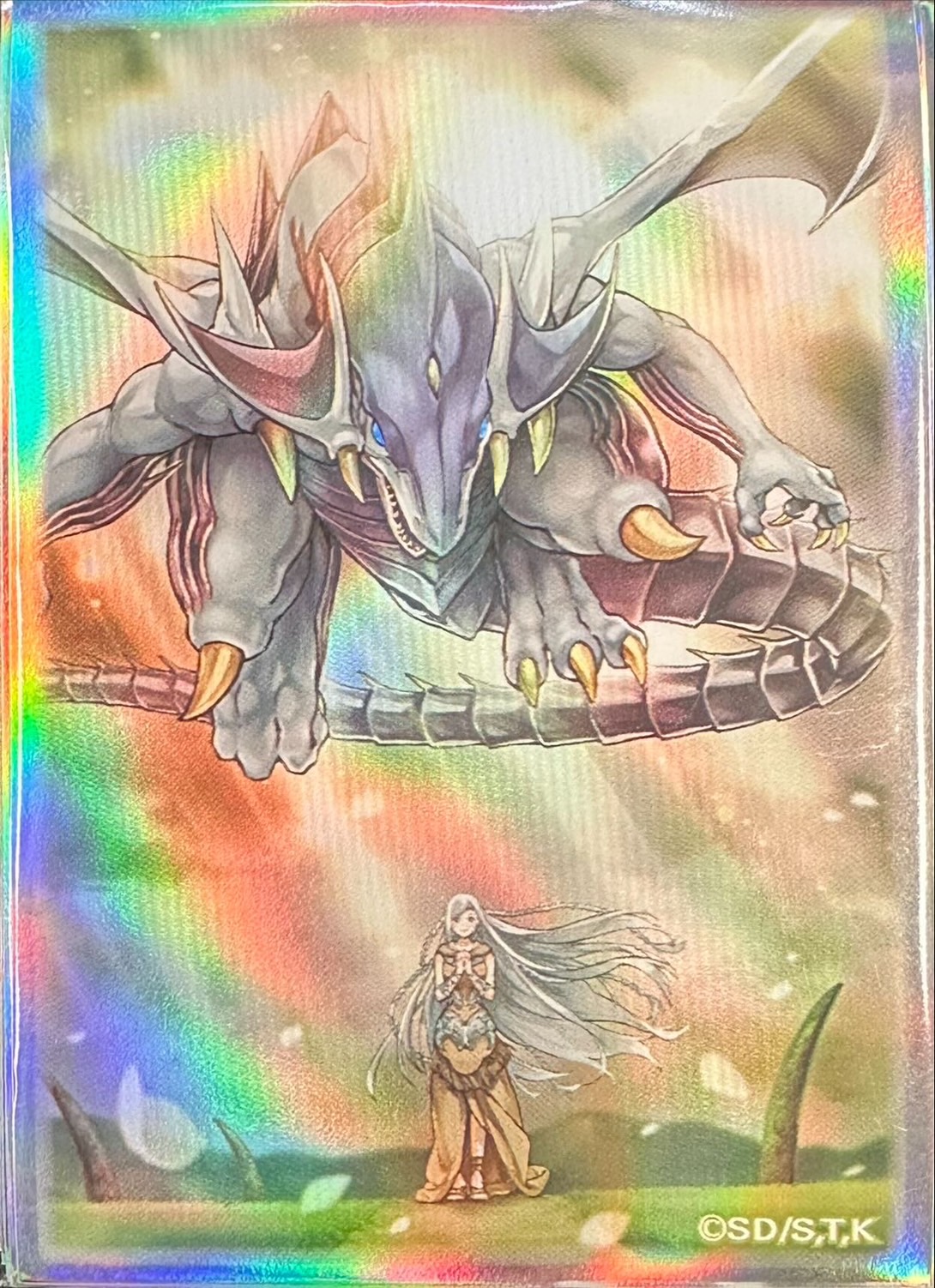 スリーブ『青き眼の祈り(遊戯王の日)』100枚入り【-】{-}《スリーブ》