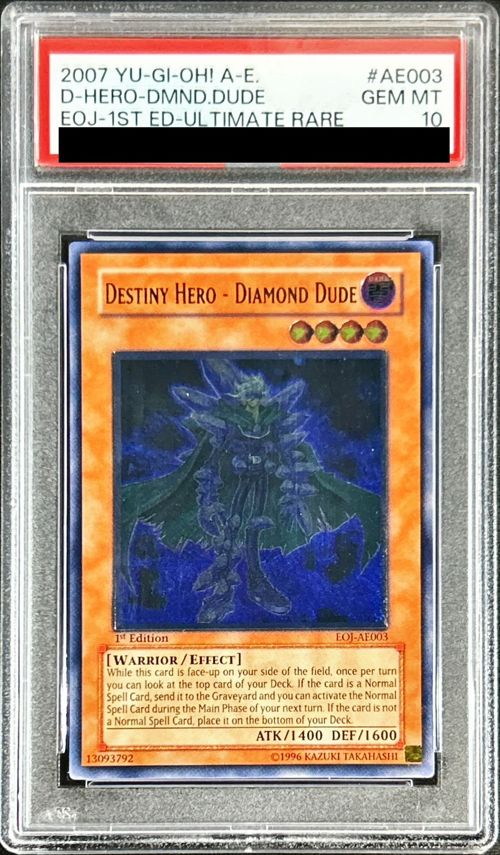 PSA10鑑定済〕☆旧アジア☆DHEROダイヤモンドガイ【レリーフ】{EOJ