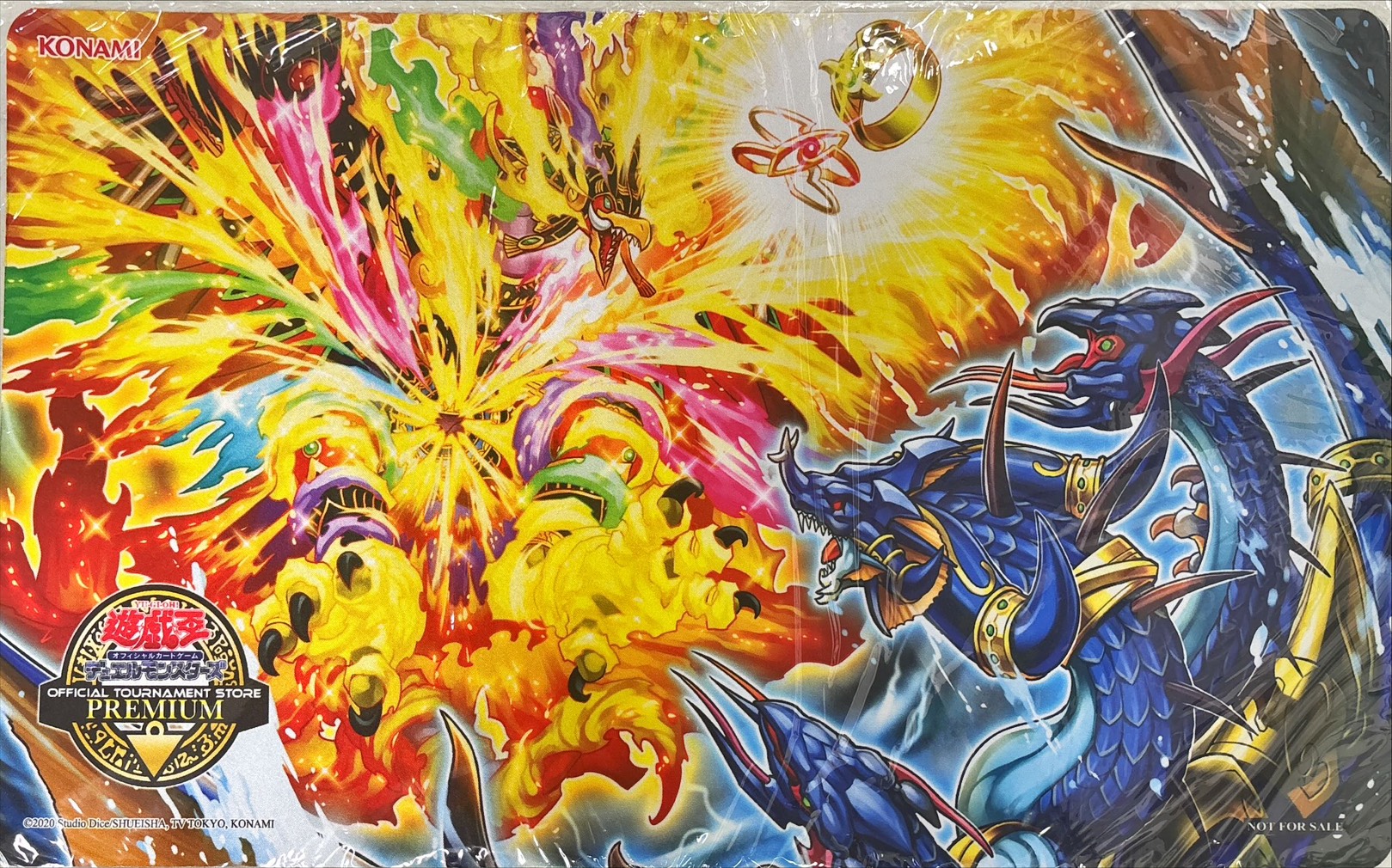 プレイマット『渦巻く海炎』【-】{-}《プレイマット》