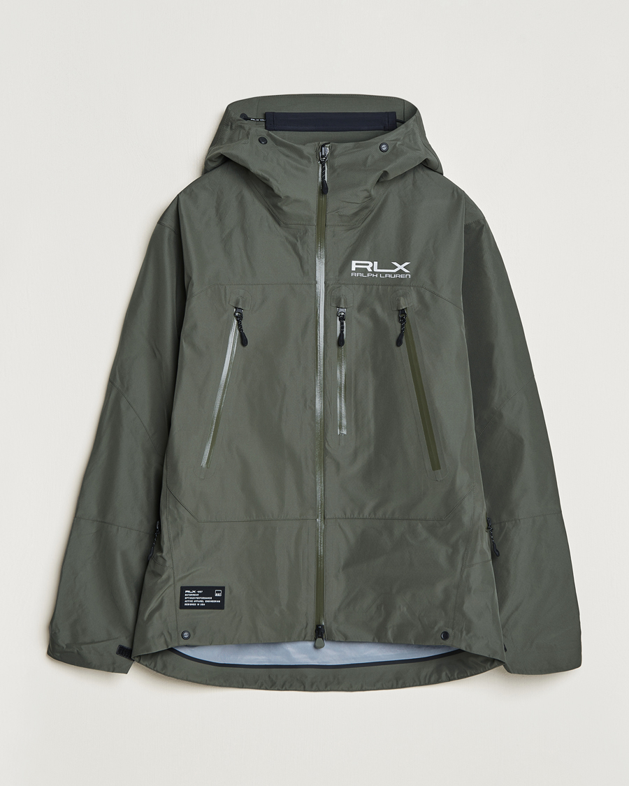 RLX Ralph Lauren Patrol Lined Windbreaker Fossil Green at