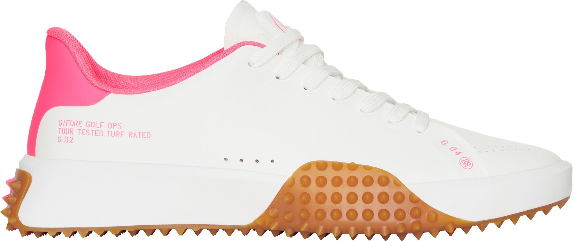 G/FORE G.112 Golf Shoes Snow/Knockout Pink - Carl's Golfland