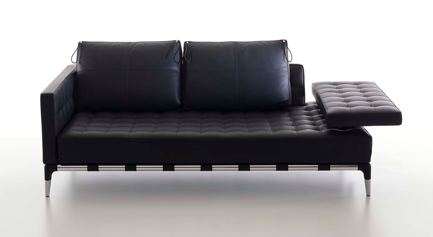 Cassina（カッシーナ）241-31 PRIVE 2人掛ワイド 黒革（13X606