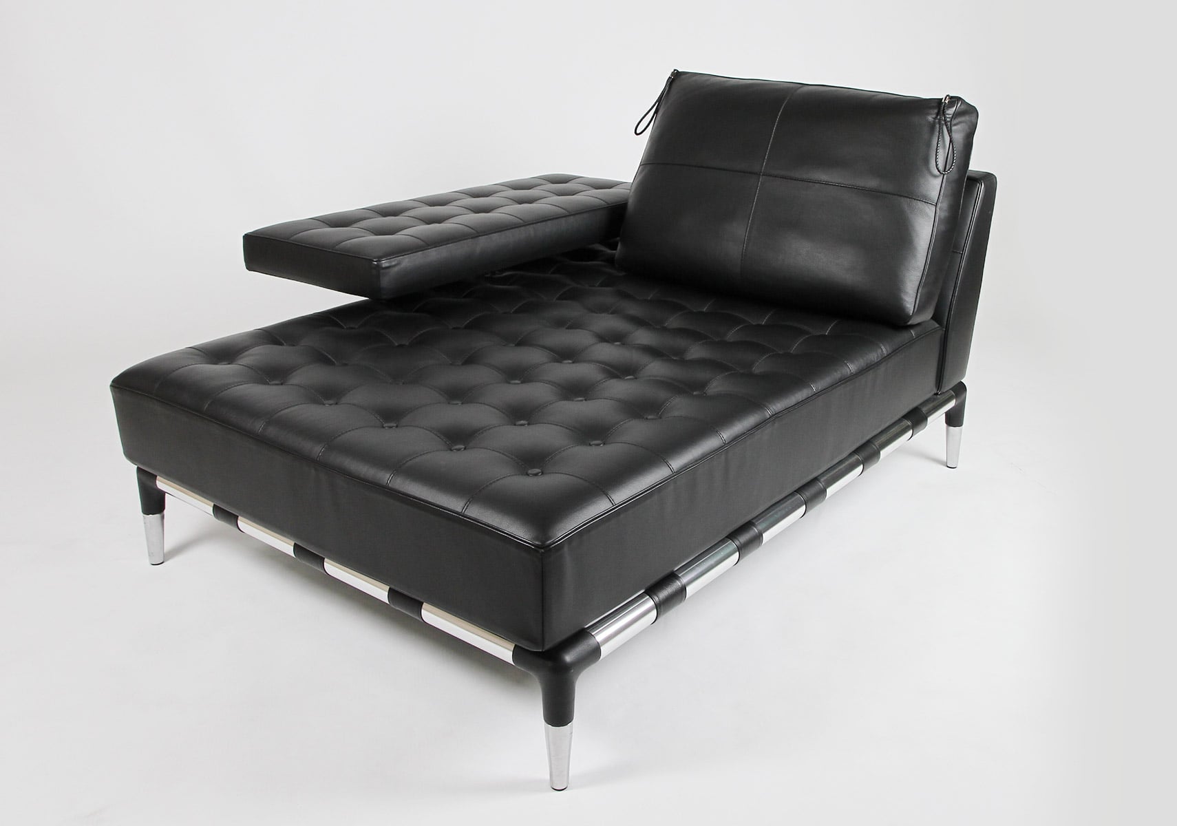 Cassina（カッシーナ）241-21 PRIVE 1人掛ロングシート 黒革（13X606