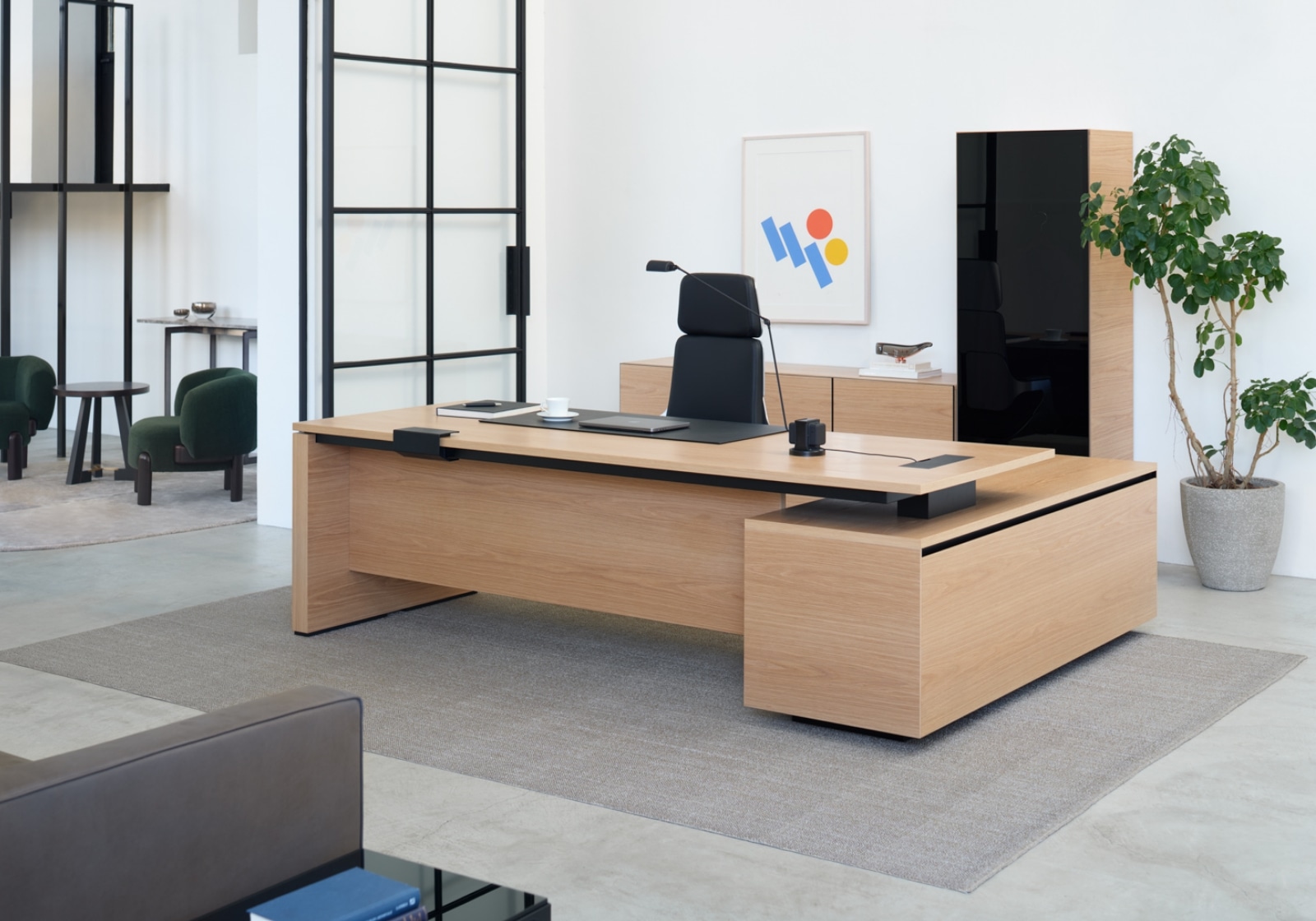 BROAD desk sidecabinet type(ブロード サイドキャビネット付デスク