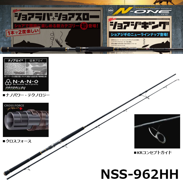 メジャークラフト(Major Craft) エヌワン(N-ONE) NSS-962HH(ショアジギ