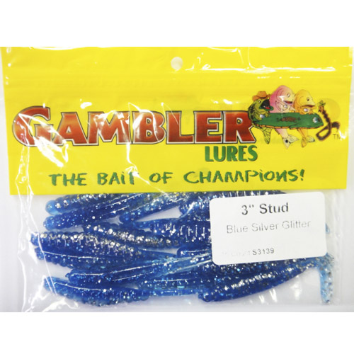 ギャンブラー(GAMBLER) スタッド 3inch ブルー/シルバーグリッター