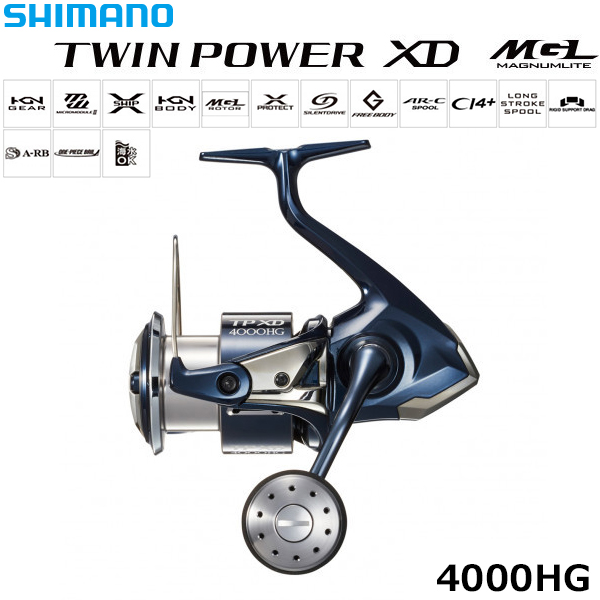 シマノ(SHIMANO) 21 ツインパワー XD 4000HG ○完売しました。 ツイン