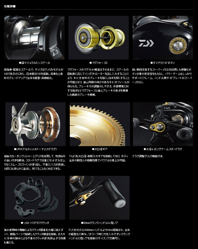 DAIWA(ダイワ) TATULA (タトゥーラ) 103XHL-TW ☆セール特別割引品