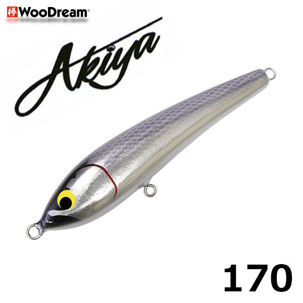 ウッドリーム(WooDream) Akiya 170 グレーバックシルバー ☆天然アワビ