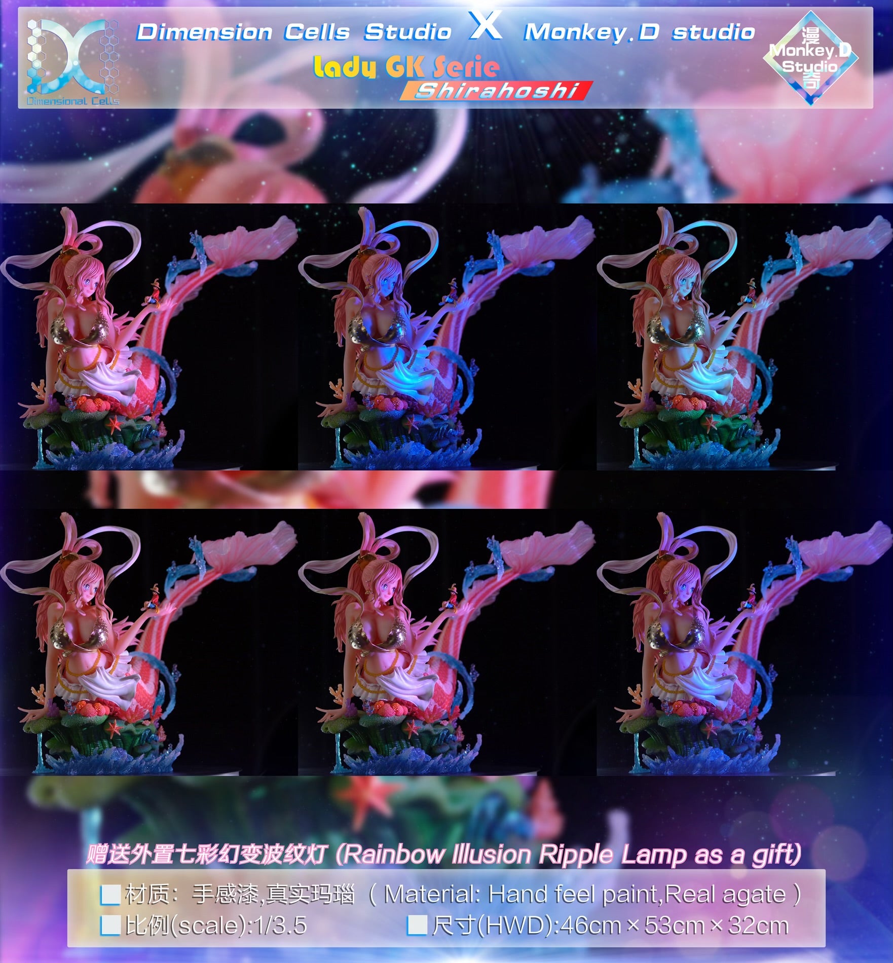 One Piece DC x Monkey D Studio Shirahoshi Resin Statue – ClubHouse