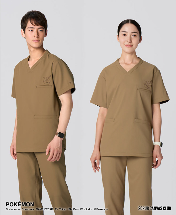 ポケモンスクラブトップス(男女兼用) | おしゃれ白衣のクラシコ公式通販