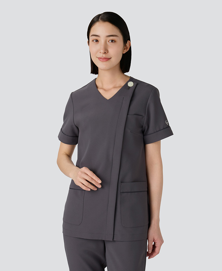 ジェラート ピケ&クラシコ:パイピングスクラブトップス | おしゃれ白衣