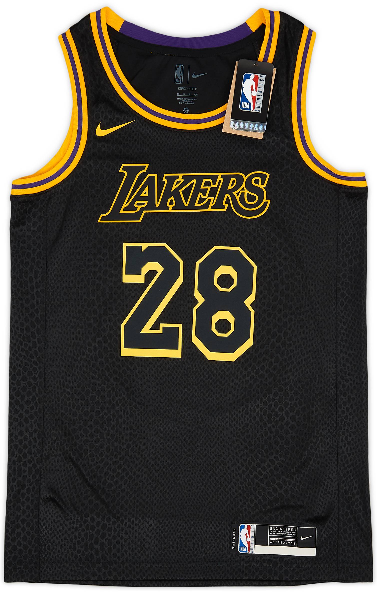 2023 LA Lakers Hachimura #28 Nike Swingman Alternate Jersey (S)