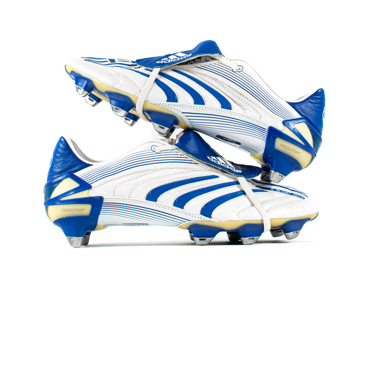 Adidas Predator Absolute White Blue SG – Classic Soccer Cleats