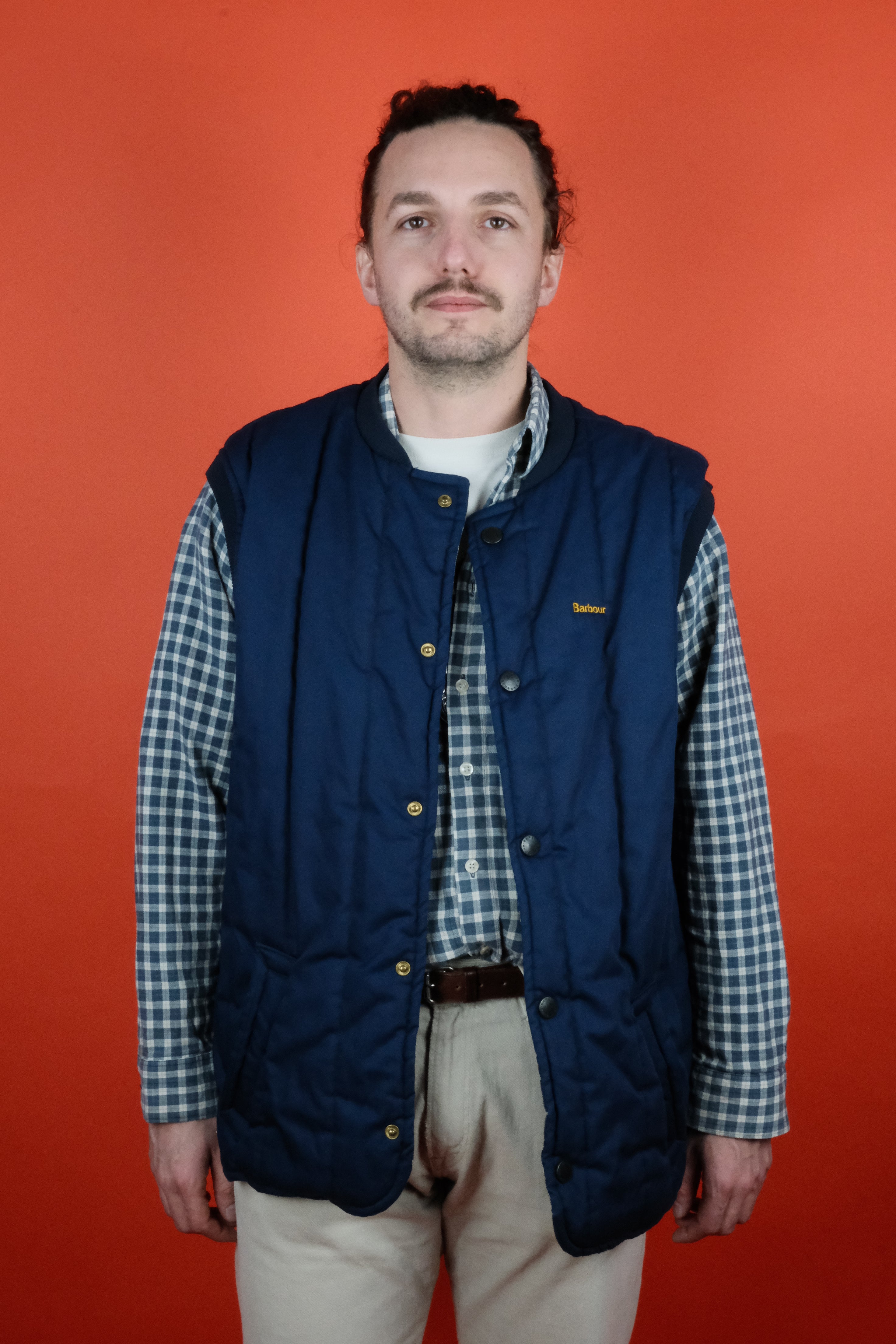 Barbour Vest Blue ~ Vintage Store Clochard92.com