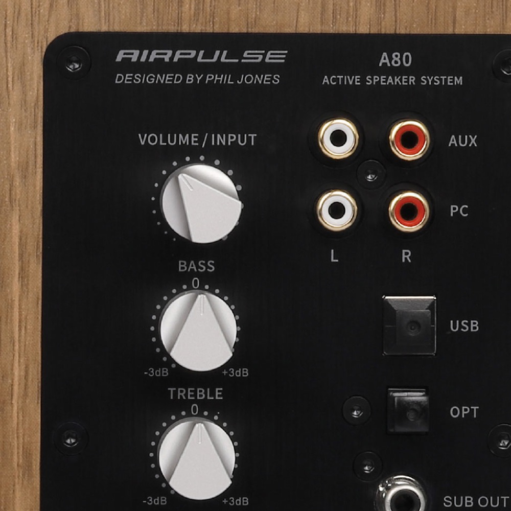 AIRPULSE A80 ハイレゾ対応アクティブスピーカー 1ペア（2本1組