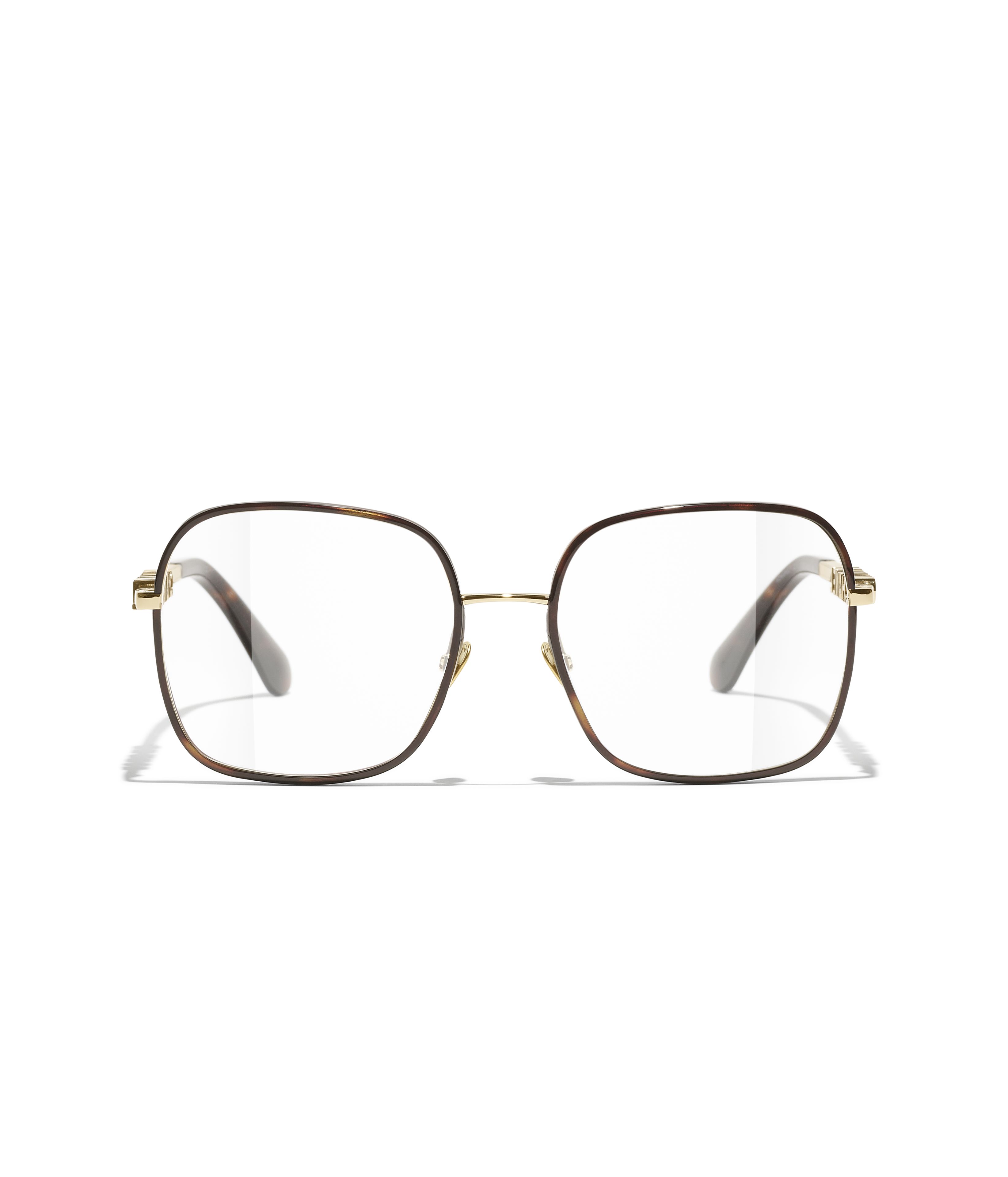 CHANEL オプティカル: スクエア シェイプ オプティカル, メタル 2215