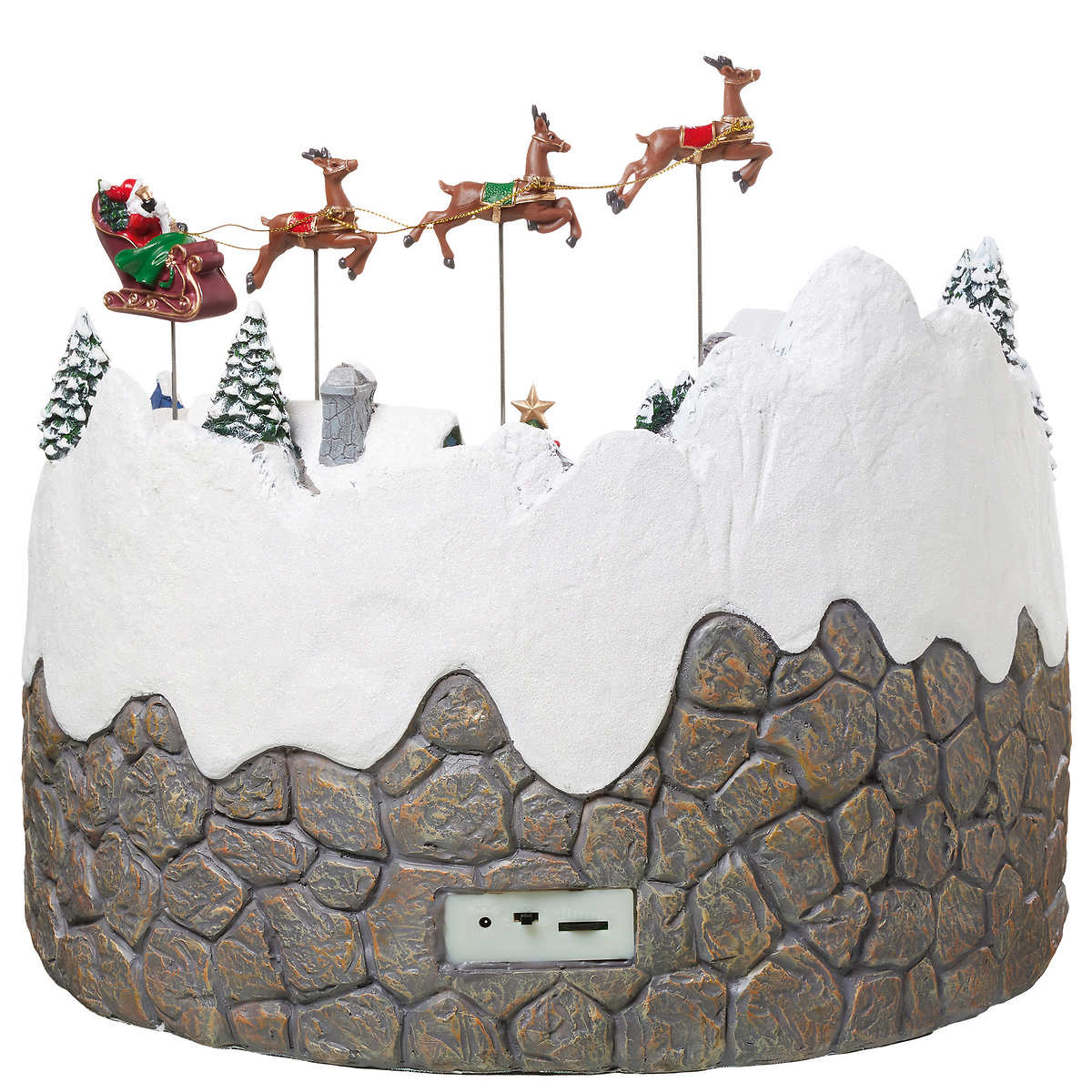 Snowy Holiday Village with Lights and Sounds – CHAP Aubaines