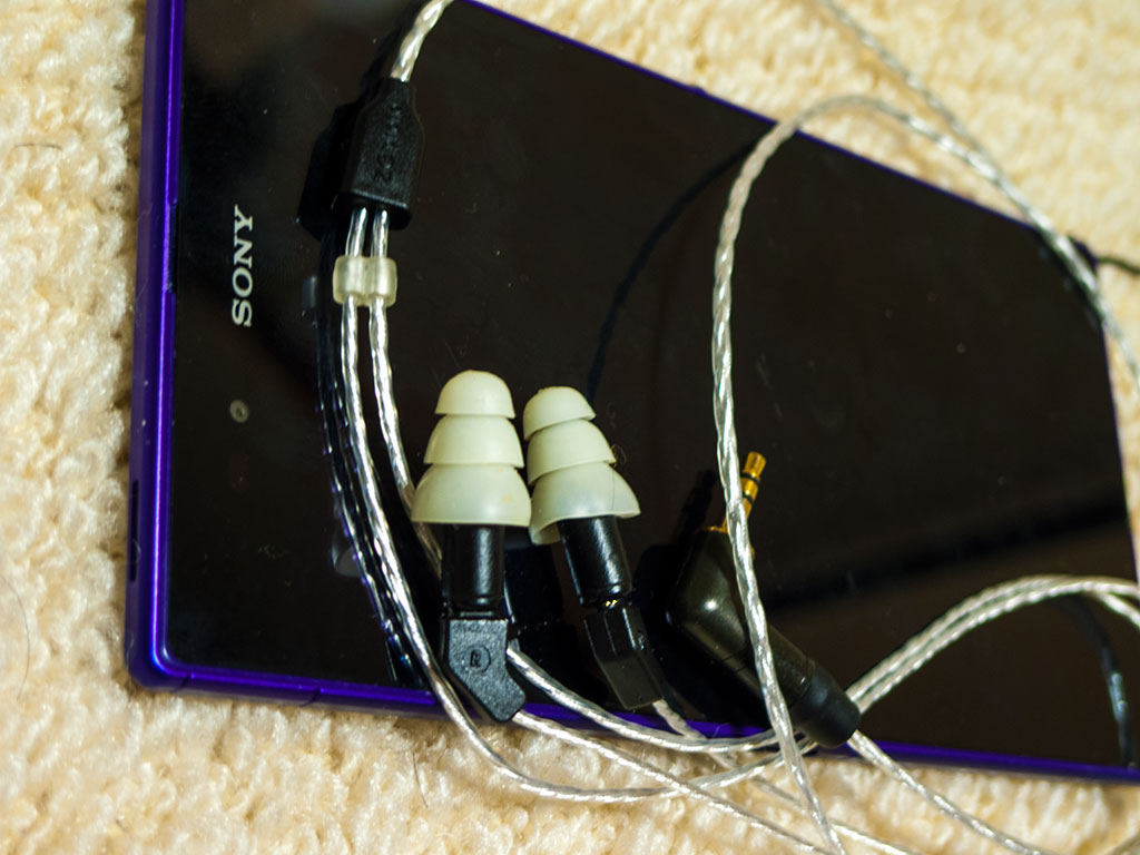 Etymotic Research ER-4p用のリケーブル、Zephone EE-4(シルバー