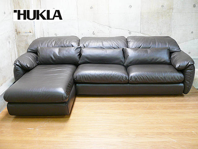 フクラ】HUKLA エディナ EDINA カウチソファ 総革 モデルルーム展示品