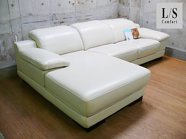 IDC大塚家具】L/S Comfort-08 LSコンフォート08 カウチソファ ホワイト