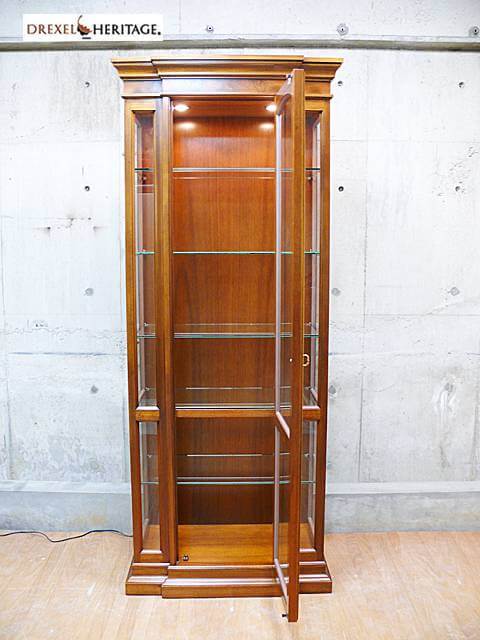 DREXEL】ドレクセル Francesca フランチェスカ キュリオケース ガラス