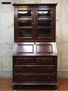 松本民芸家具】松民 ライティングビューロー ブックケース 本棚 デスク