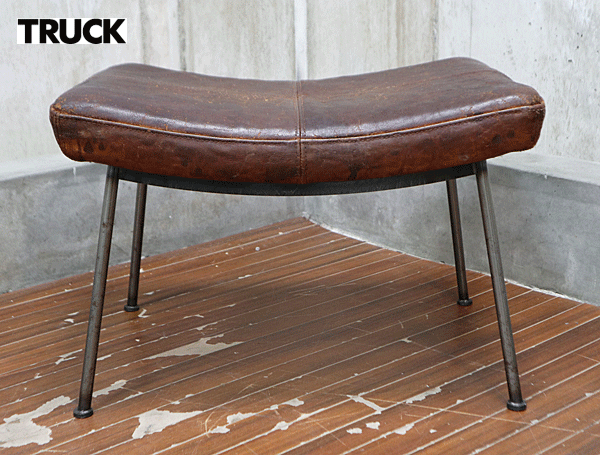 TRUCK FURNITURE】トラックファニチャー FURROWED-LEATHER STOOL
