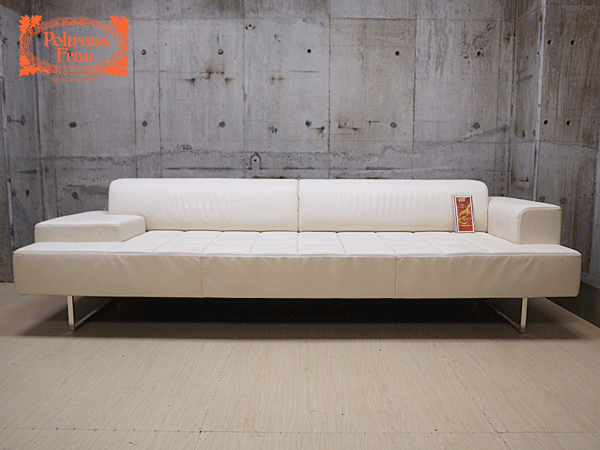 Poltrona Frau】ポルトローナ・フラウ QUADRA クアドラ 3人掛けソファ