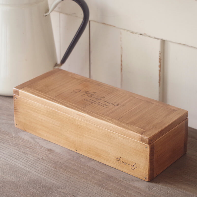 ストレージボックス】アンティーク風収納木箱の通販｜ハンドメイドの
